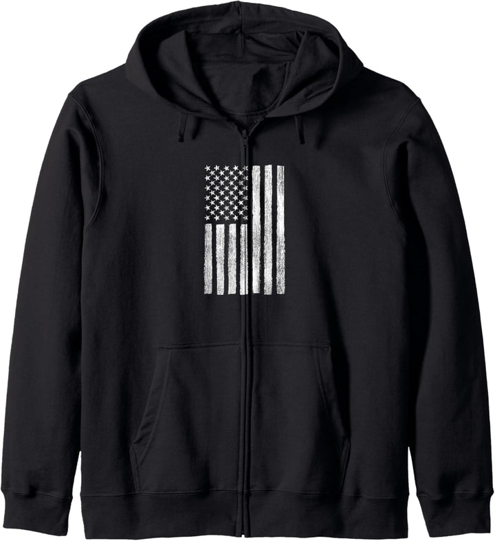 Americana American Flag Vertical Kapuzenjacke