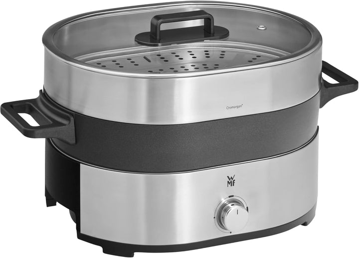 WMF Lono Hot Pot & Dampfgarer elektrisch 3,6l, chinesisches Fondue für 6 Personen, elektrische Dampf