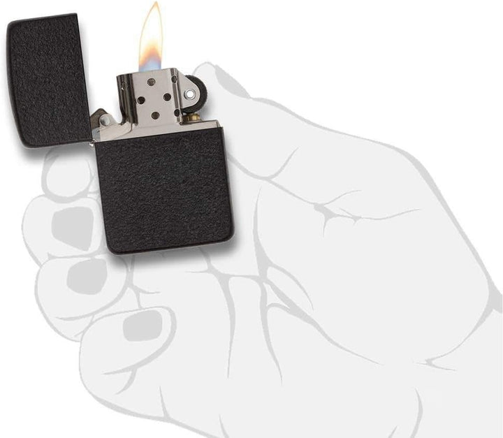 Zippo 28582 Darts Design Feuerzeug, Messing, Black Crackle, Black Crackle