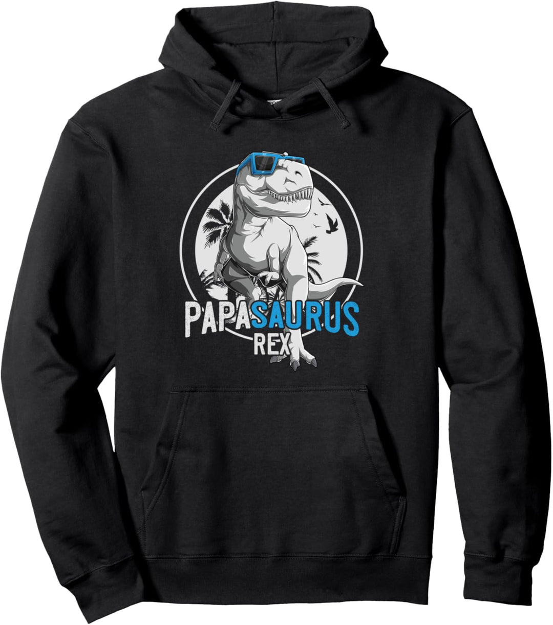 Papasaurus Rex Dinosaurier Papa Saurus Geschenk Vatertag Pullover Hoodie