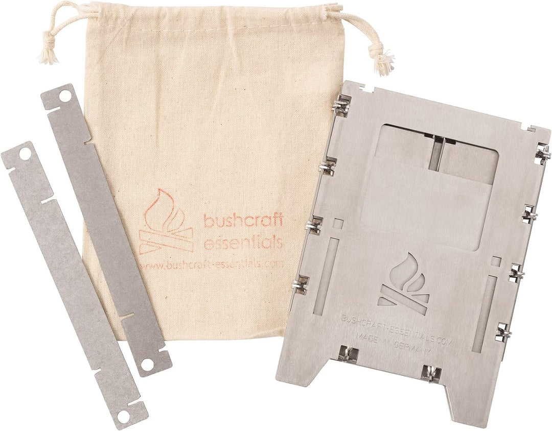 BUSHBOX LF Outdoor-Kocher | Hobo-Kocher | Camping | Holz | Gas | Spiritus | Faltbar | Kompakt | Edel