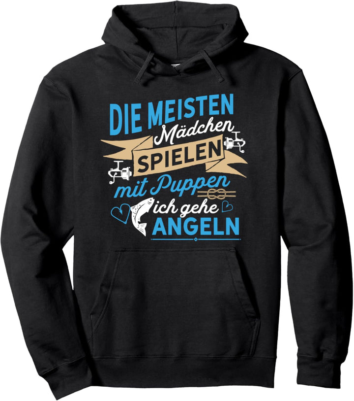 Lustiger Anglerin Spruch - Ich gehe lieber angeln Pullover Hoodie