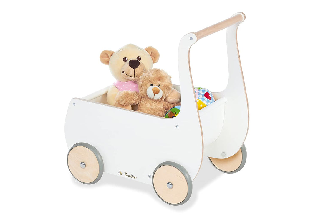 Pinolino Puppenwagen Mette aus Holz weiss