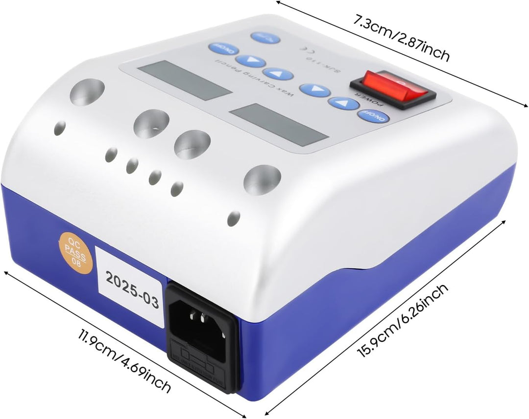 50W Digital Elektrisch Waxer Maschine, Tischplatte Doppelstifte Wachsmesser Lab Electric Waxer Carvi