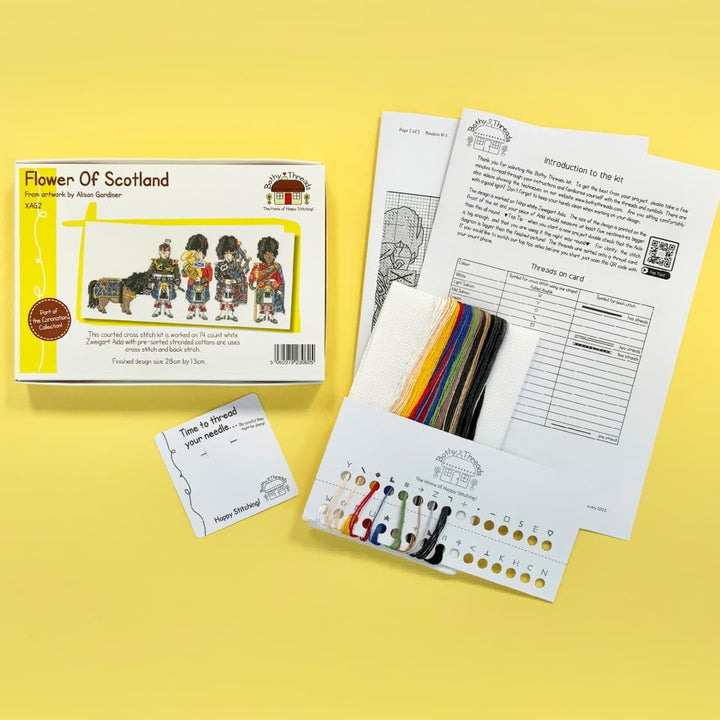 Bothy Threads Kreuzstich-Set, Motiv Blume von Schottland