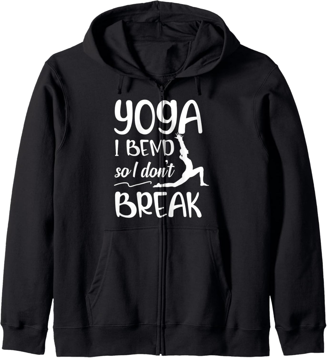 Yoga Biege Mich Um Nicht Zu Brechen Sport Training Sportlich Kapuzenjacke