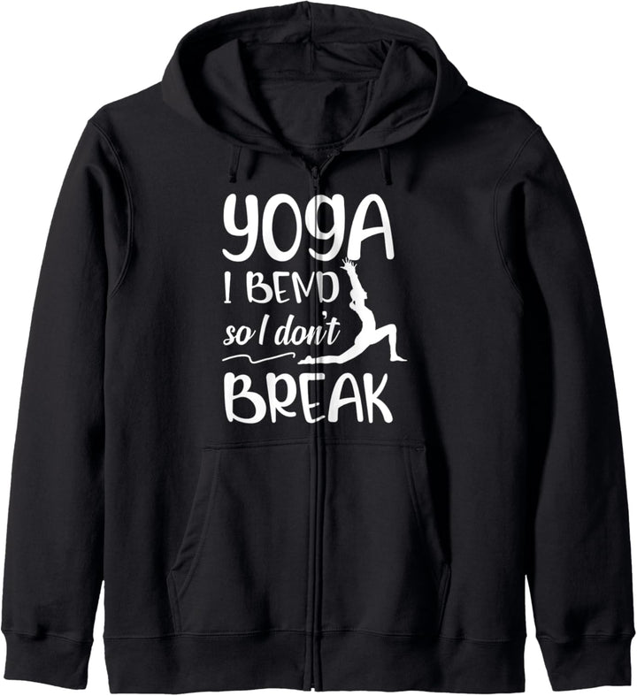 Yoga Biege Mich Um Nicht Zu Brechen Sport Training Sportlich Kapuzenjacke