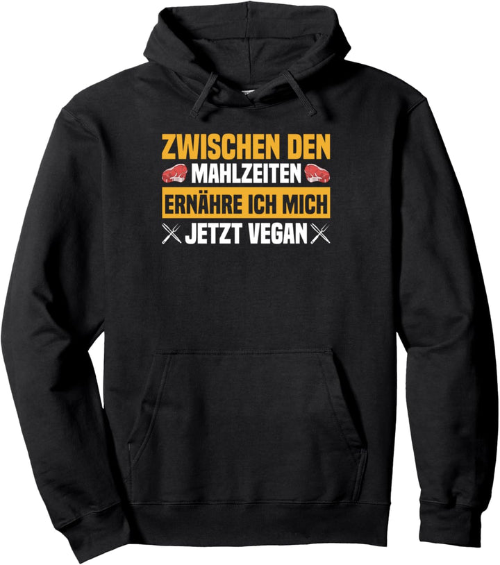 Vegan Grillsaison BBQ Barbecue Koch Grill Grillen Pullover Hoodie