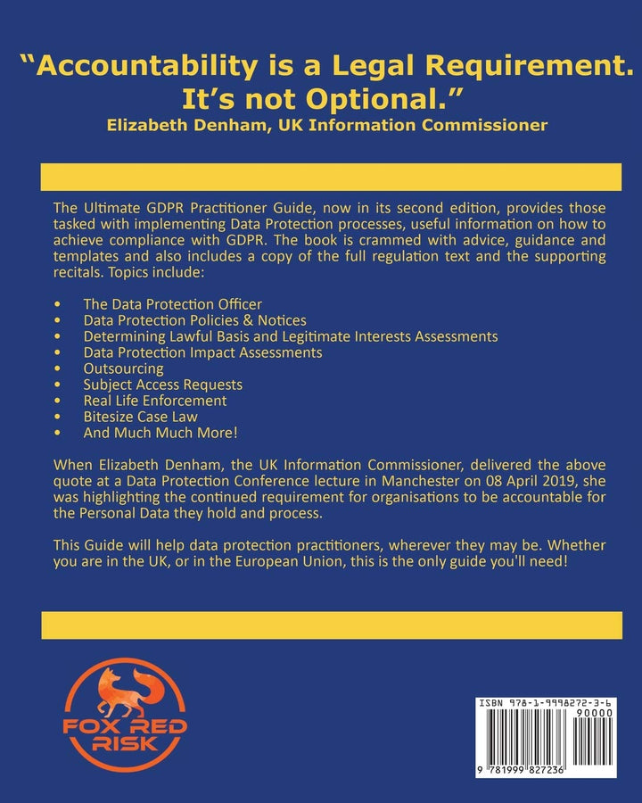 Ultimate GDPR Practitioner Guide (2nd Edition): Demystifying Privacy & Data Protection, Taschenbuch