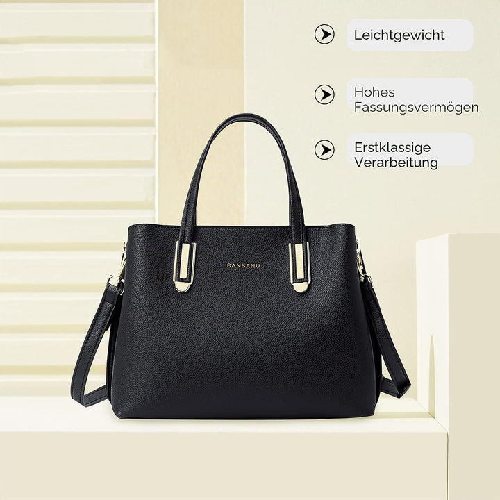 FANDARE Umhängetaschen Elegante Schultertasche Damen Handtasche Frauen PU Leder Wasserdicht Grosse K