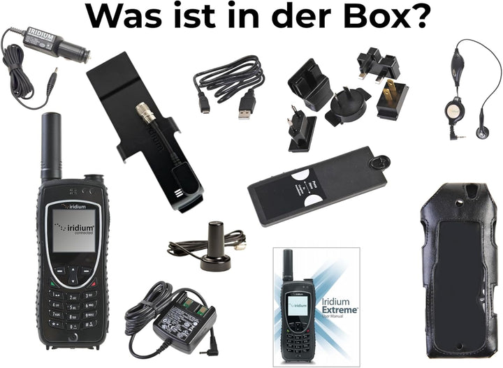 OSAT Iridium 9575 Extreme Satellitentelefon, Telefon und Prepaid-SIM-Karte mit 200 Minuten/180 Tage