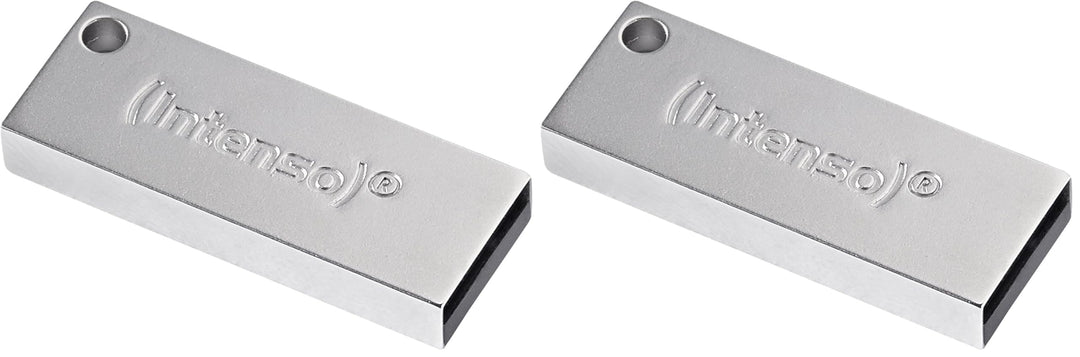 Intenso Premium Line 64 GB USB-Stick USB 3.2 Gen 1x1, Silber (Packung mit 2) 64GB (Packung mit 2), 6