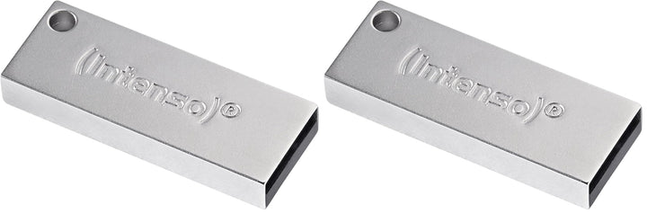 Intenso Premium Line 64 GB USB-Stick USB 3.2 Gen 1x1, Silber (Packung mit 2) 64GB (Packung mit 2), 6