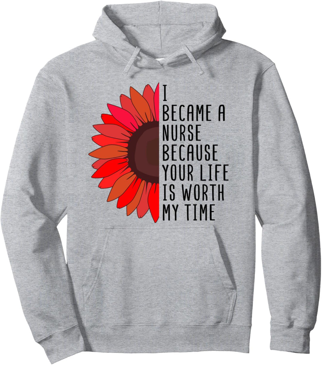 Krankenschwester Spruch Beruf mit Herz Pullover Hoodie