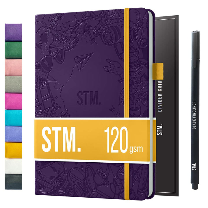 Scribbles That Matter Notizbuch A5 Dotted Bullet Journal Buch und Stift - Gepunktet Notebook A5 - Au