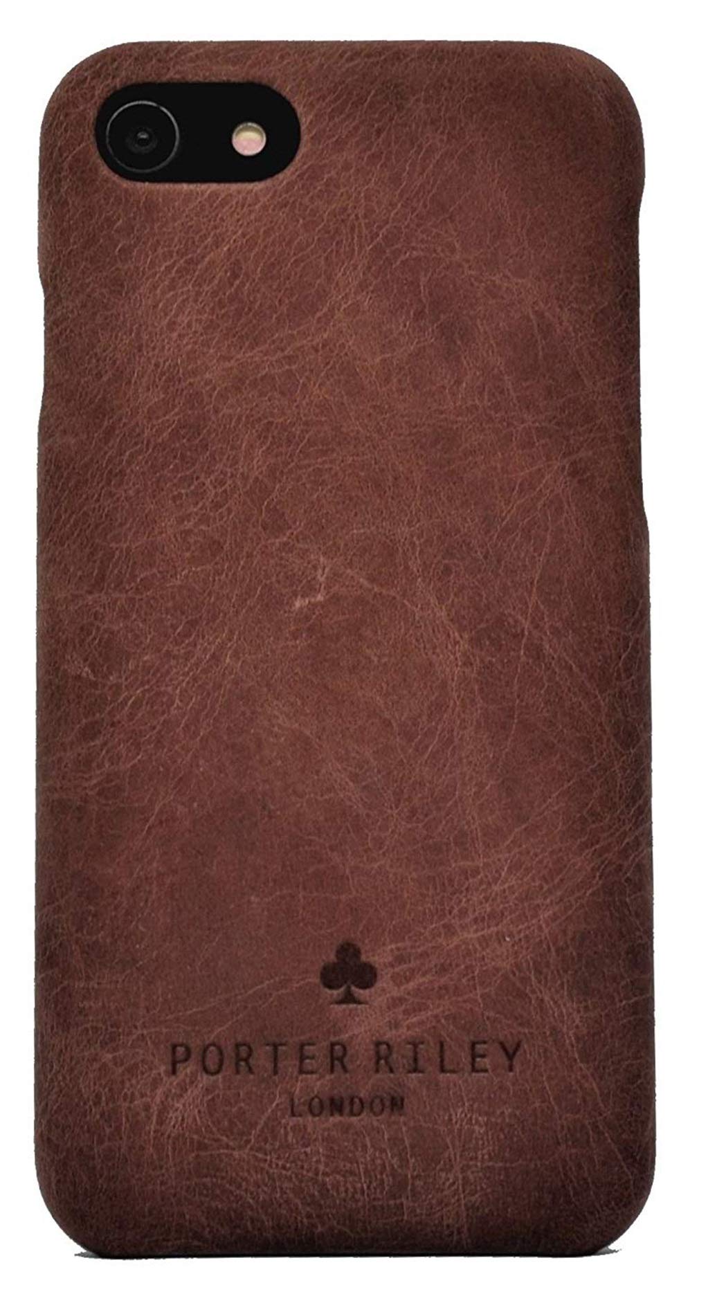 Porter Riley - Lederhülle für iPhone 8 Plus/iPhone 7 Plus. Premium Ultra Dünn Echtleder Cover/Ledert