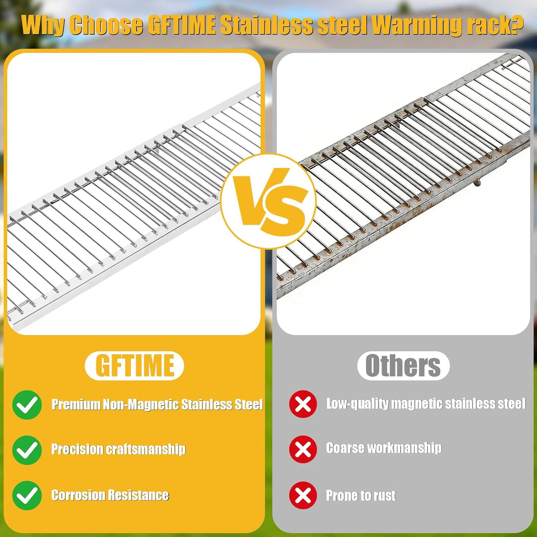 GFTIME 50-89cm Universal Warmhalterost Verstellbar für Enders Kansas II Pro, Burnhard, RÖSLE VIDERO,