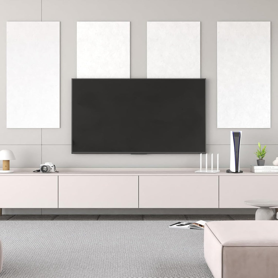 TONOR 8 Stück Akustikpaneele selbstklebend, 120x60x0.9 cm Wandpaneele selbstklebend für Schalldämmun