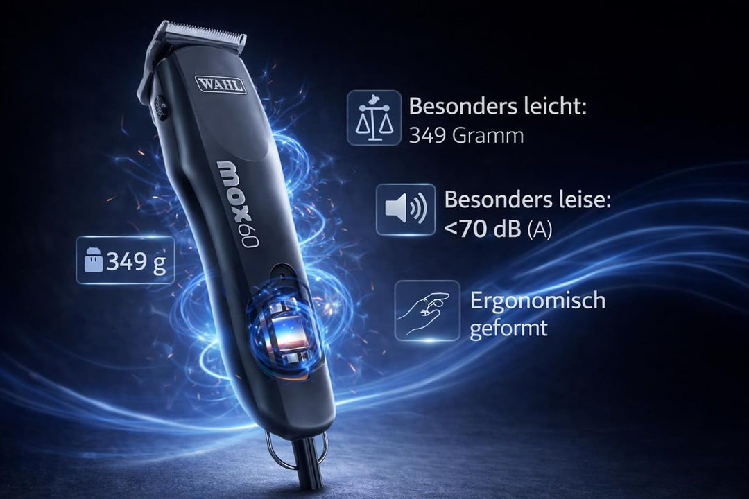Rotschopf24 Edition: Für Profi Scherarbeiten. Starke Schermaschine (Hunde bis 25KG) + 8 Metallaufsät