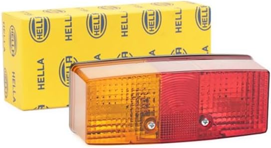 HELLA Rückleuchte - Glühlampe - 24V / 12V - Anbau/geschraubt - ECE - Lichtscheibenfarbe: rot/gelb/we