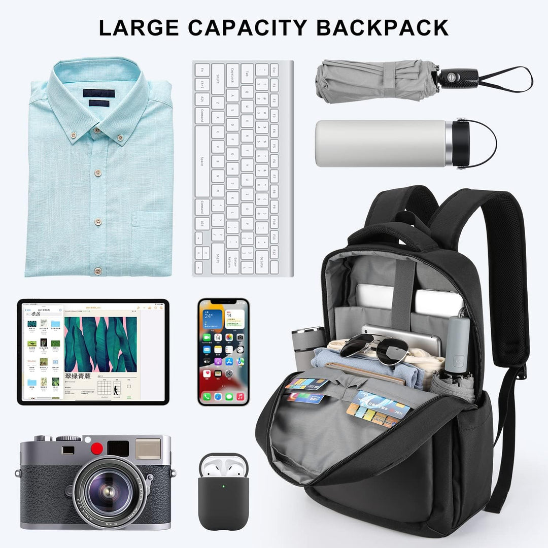 HOMIEE Laptop Rucksack, Herren 15.6 zoll Rucksack, Laptop Schulrucksack Multifunktion Business Noteb