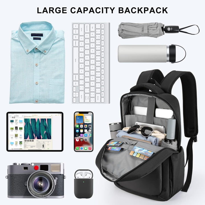HOMIEE Laptop Rucksack, Herren 15.6 zoll Rucksack, Laptop Schulrucksack Multifunktion Business Noteb