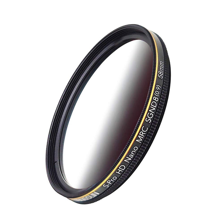 JONGSUN 58mm ND Filter, Grauer Verlaufsfilter Neutraldichtefilter, 18-Schichten Mehrfachbeschichtung