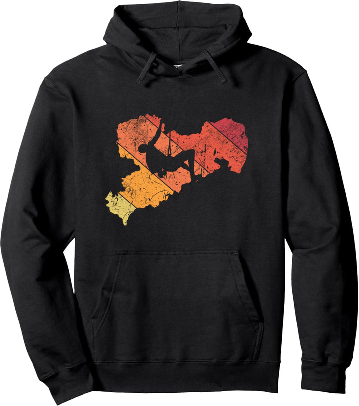 Sachsen Klettern Geschenk für Bergsteiger & Kletterer Pullover Hoodie