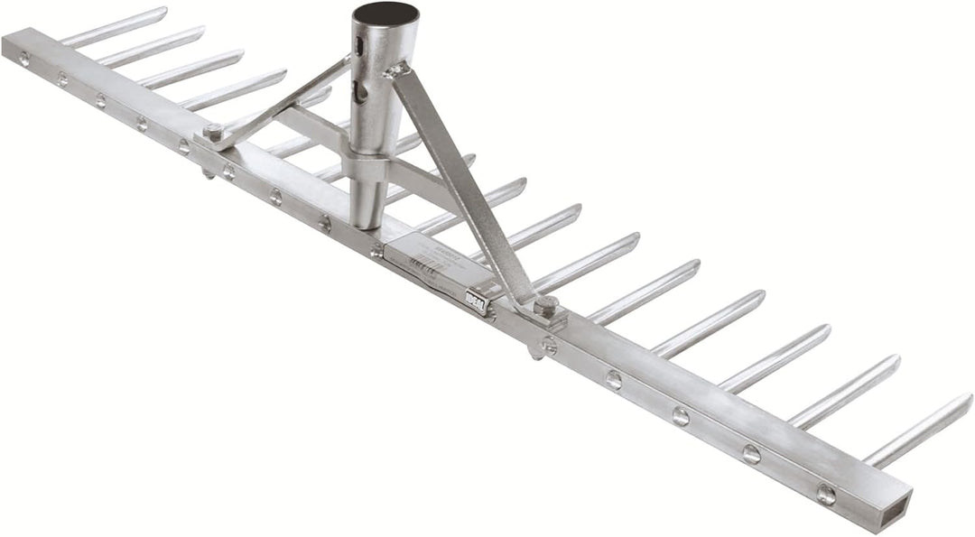 IDEAL-Profi-Aluminiumrechen | Grasschnitt & Heu zusammenrechen, leichte Planier- und Einsaatarbeiten