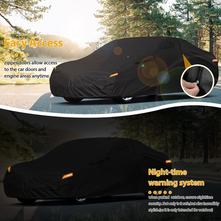 Autoabdeckung Wasserdicht für 1994-2004 Audi A4 B5/B6, Vollgarage Autoplane Auto Abdeckplane Winter