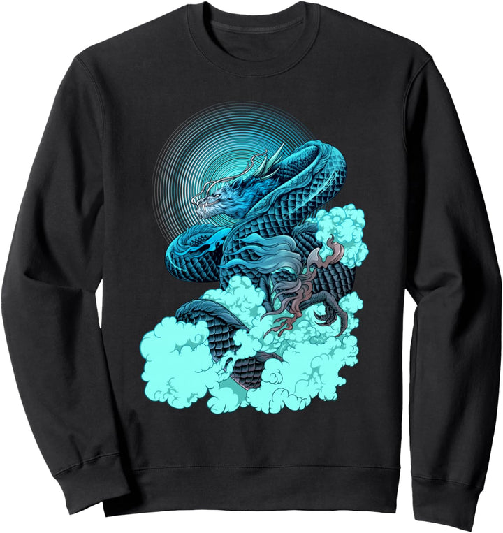 Japanese Dragon - Sad Aesthetic Edgy Streetwear Sweatshirt