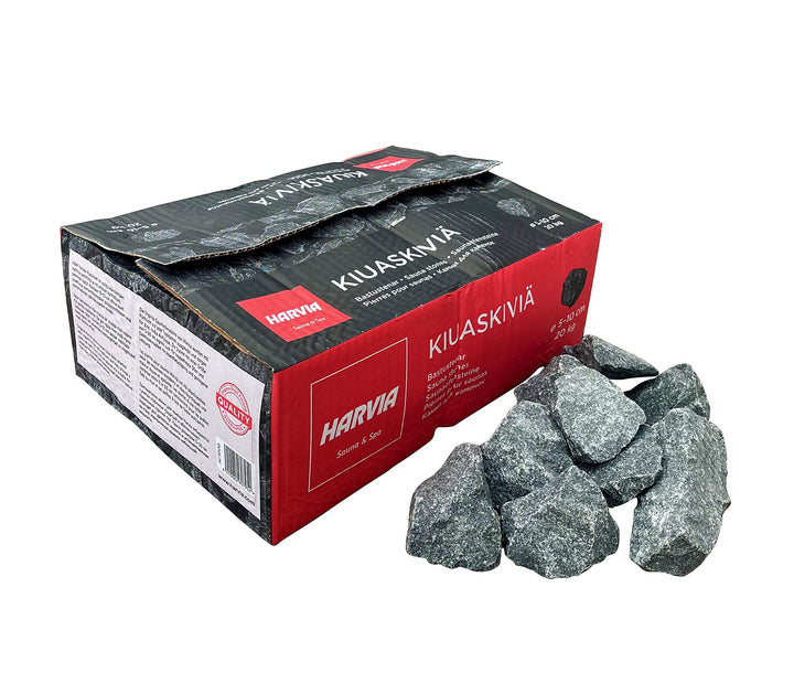 Original Harvia Saunasteine 20Kg finnische Diabas Dampfstein Aufgusssteine für Outdoor Holzofen Elek