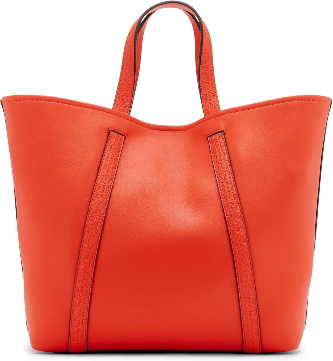 Calvin Klein Damen Denali Novelty 2-in-1 Tragetasche, Einheitsgrösse Feuerorange, Feuerorange
