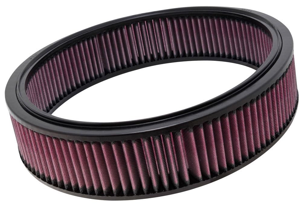 K&N E-2872 Waschbarer und wiederverwendbarer KFZ Tauschluftfilter Rot