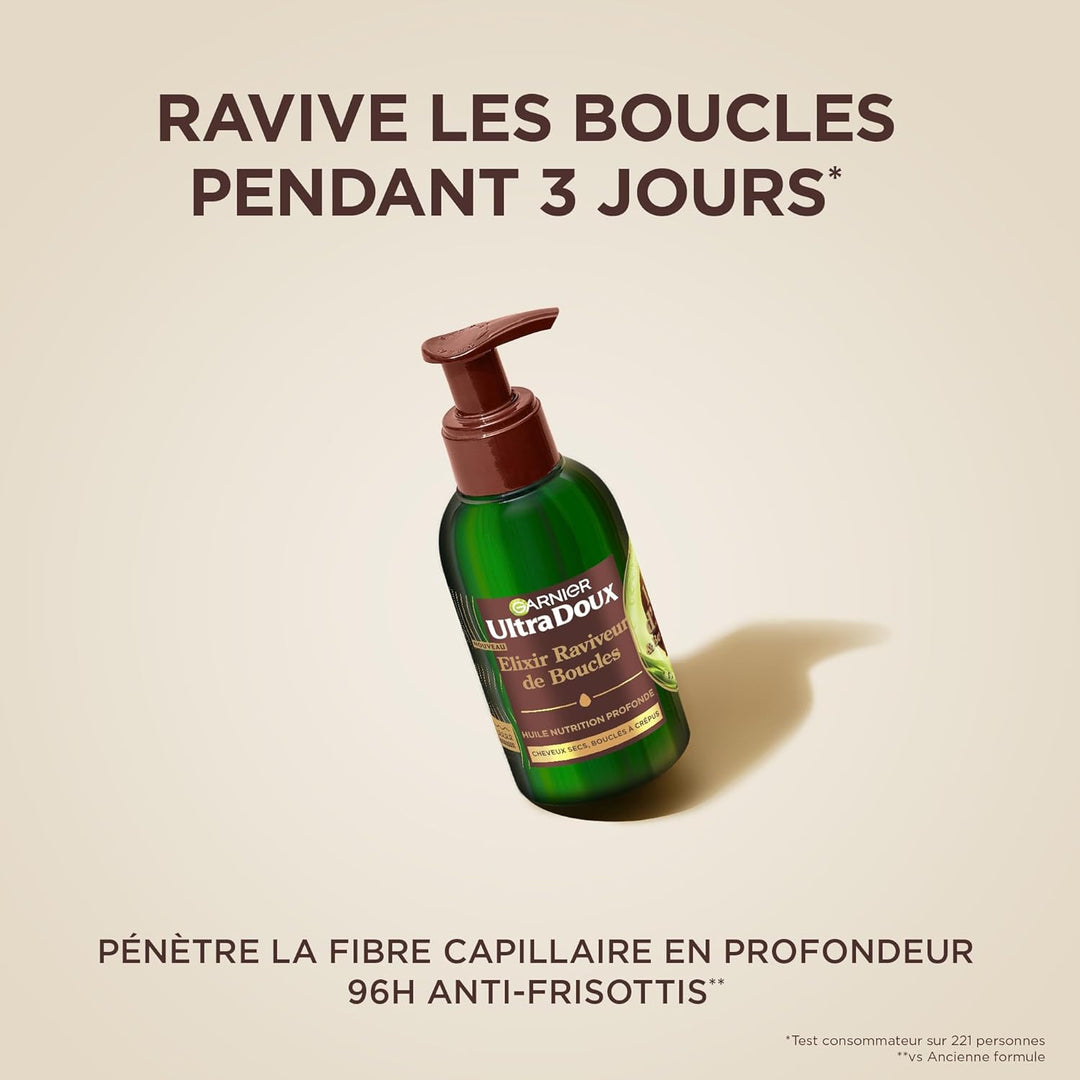 Garnier Ultra Doux – Elixir Reviteur de Locken – mit Avocadoöl und Sheabutter – Mehrzwecköl zur Wied