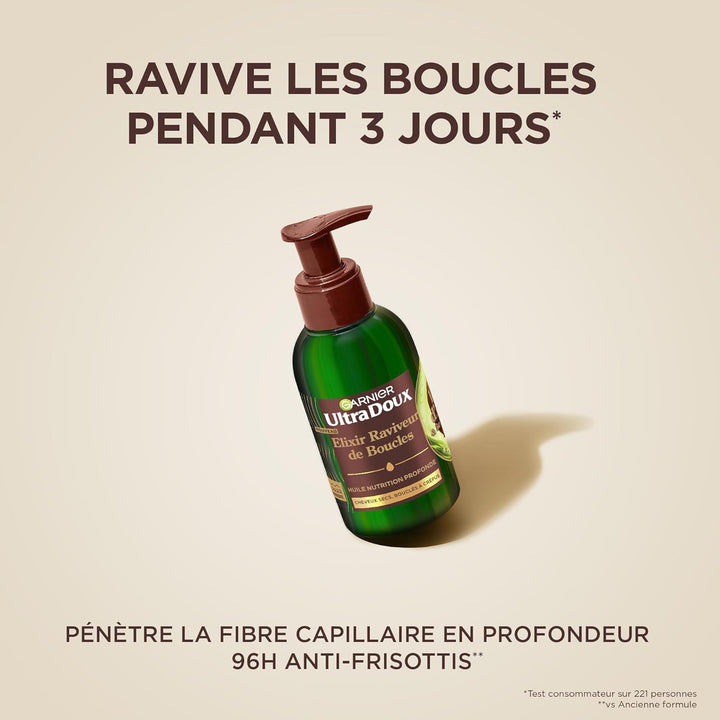 Garnier Ultra Doux – Elixir Reviteur de Locken – mit Avocadoöl und Sheabutter – Mehrzwecköl zur Wied