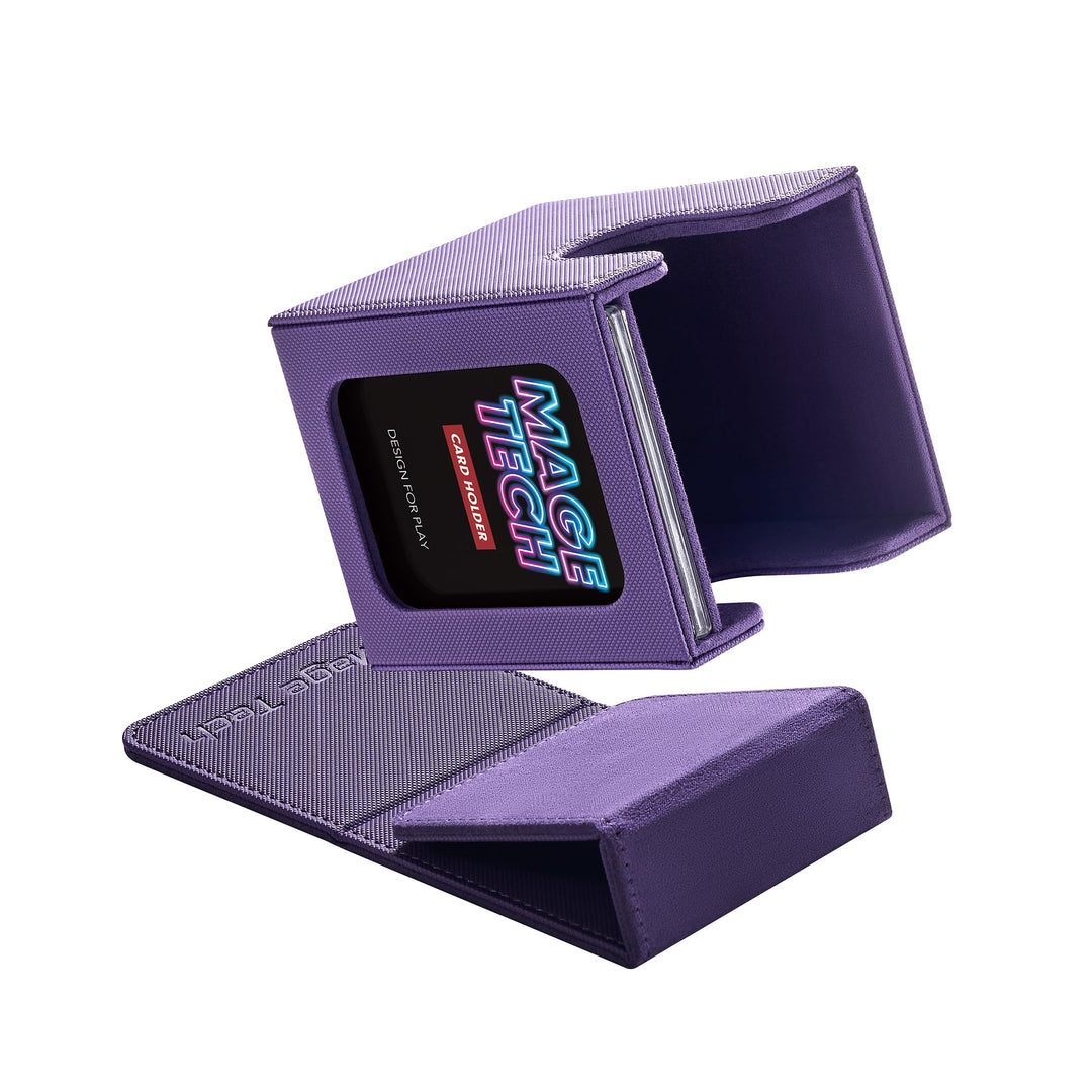 Mage Tech Commander Deck Box Lite - Leichter Kartenhalter mit abnehmbarer Abdeckung, passend für 100