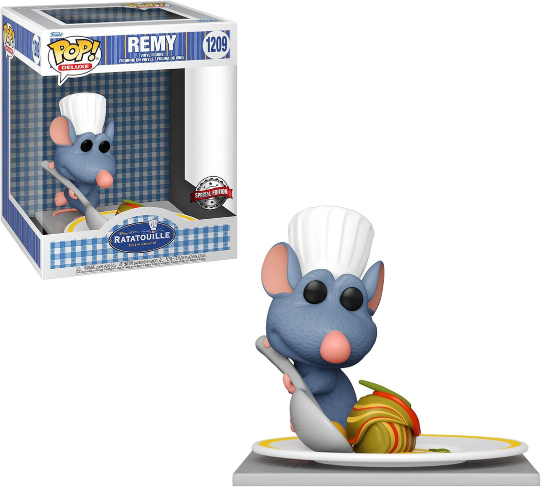 Funko Pop! Deluxe: Disney - Remy mit Ratatouille - Vinyl-Sammelfigur - Geschenkidee - Offizielle Han