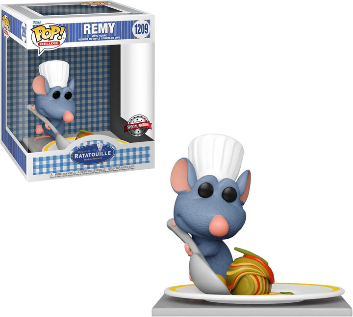 Funko Pop! Deluxe: Disney - Remy mit Ratatouille - Vinyl-Sammelfigur - Geschenkidee - Offizielle Han