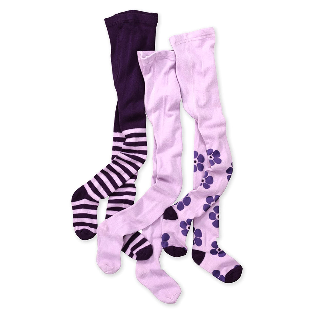 wellyou – Kinder Strumpfhosen Mädchen & Jungen – 3er Set Baby-Strumpfhosen mit Muster – bunte Baumwo