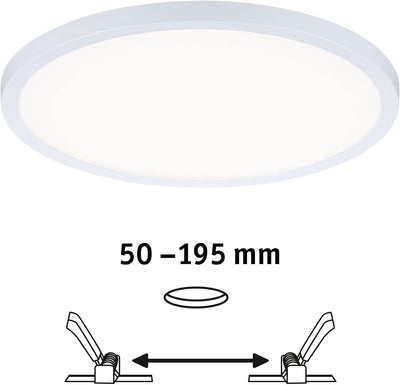 Paulmann 93056 LED Panel Einbauleuchte Areo VariFit IP44 3-Stufen-dimmbar 230mm rund incl. 1x16 Watt