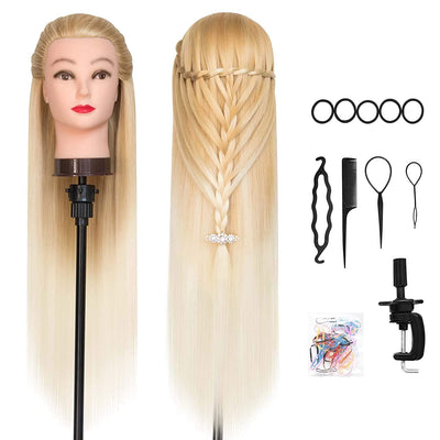 Trainingsköpfe 100% von dem Hochtemperaturfaser Haar Hairdressing Cosmetology Mannequin Frisierkopf