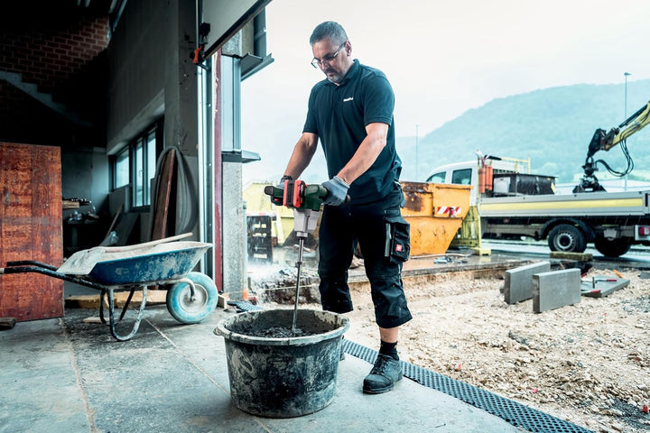 metabo Akku-Rührwerk RW 18 LTX BL 140-2 - 18V, Brushless-Motor, 2-Gang-Getriebe, 50L Mischmenge, Saf