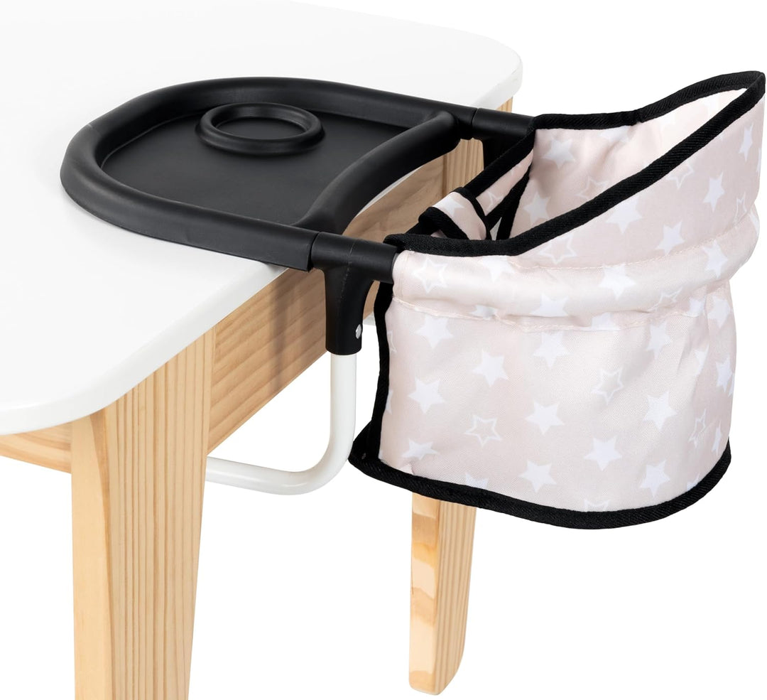Bayer Design 65931AA Puppentischsitz, Sitz für Puppen mit intergiertem Tablett, für Puppen bis 46 cm