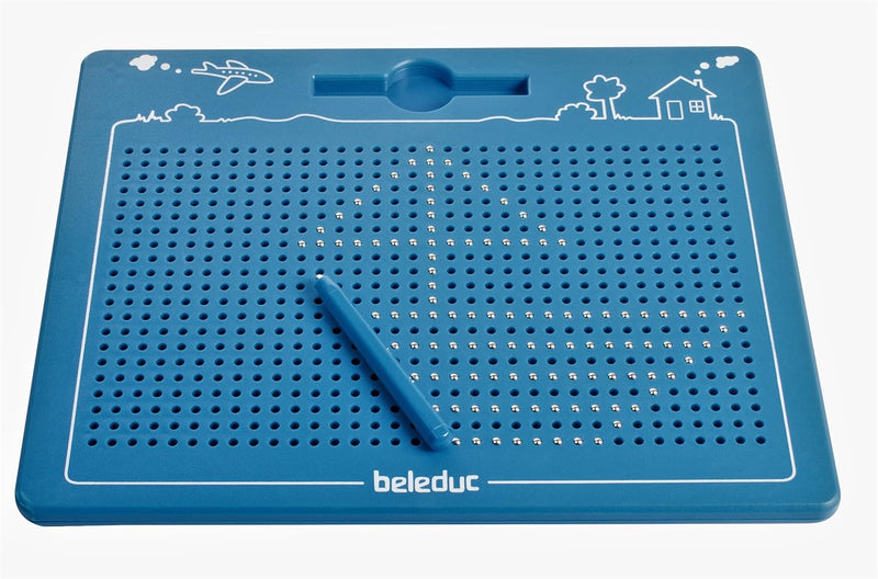 Beleduc Arts & Crafts GroÃŸe magnetische Zeichentafeln - Zaubertafel mit Kugeln und magnetischem Sti