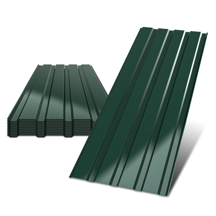 12x Trapezblech Profilblech 115 x 45 cm, 6,21 m², Dachblech Glattfläche Wellblechplatten für Dach 0,