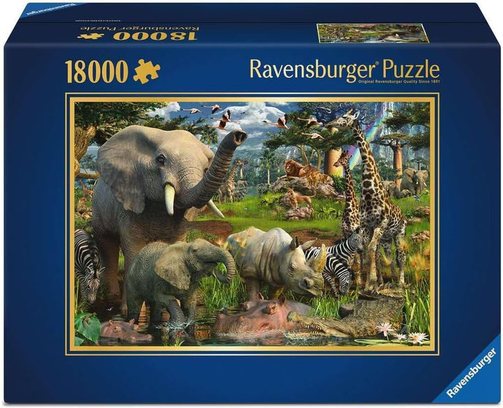 Ravensburger 17823 - David Penfound "At the waterhole" - 18000 Teile Puzzle (276x192 cm)