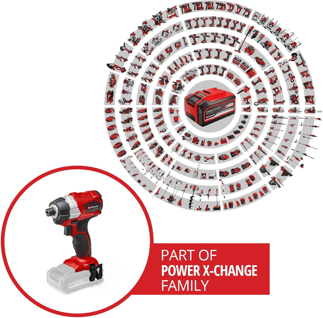 Einhell Akku Schlagschrauber TE-CI 18 Li Brushless Power X-Change (Lithium Ionen, 18 V, 180 Nm, LED