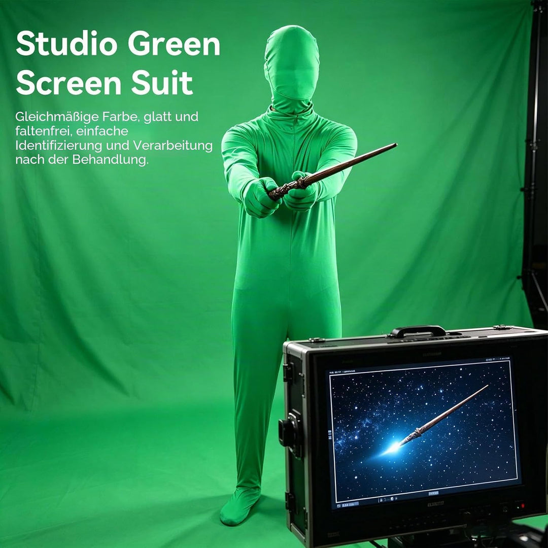 Green Screen Bodysuit Für Fotografie, Ganzkörper Anzug Ganzkörper-Split-Design Für Fotografie Film V