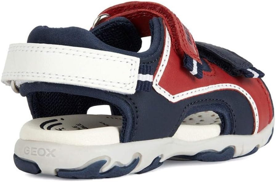 Geox Jungen B Flaffee Boy Sandal 21 EU Red Navy, 21 EU Red Navy